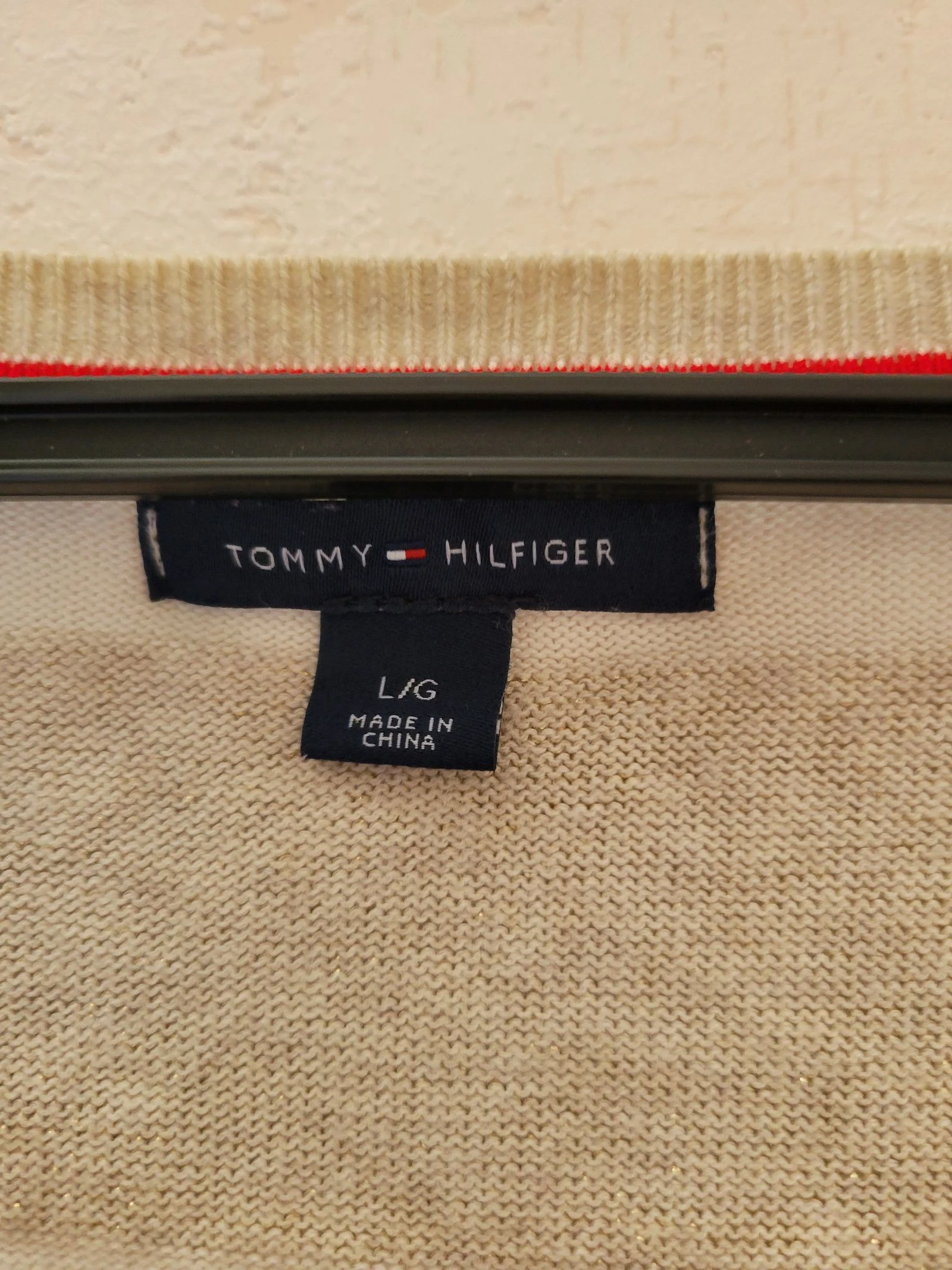 Suéter leve feminino Tommy Hilfiger com listras tamanho L – photo 5